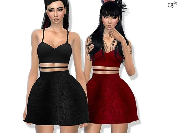 Vestido Party Princess - The Sims 4 Custom Content