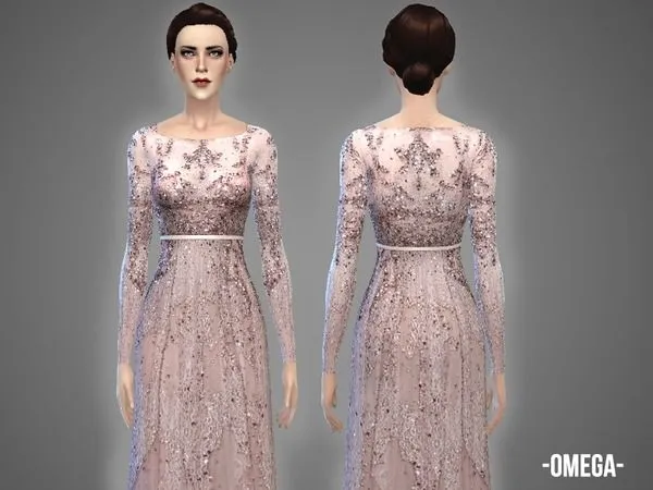 Vestido de Gala Omega - The Sims 4 Custom Content