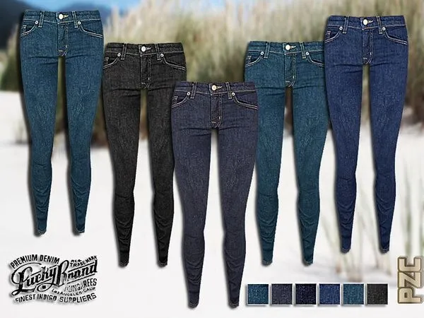 Jeans Dark Skinny Denim - The Sims 4 Custom Content