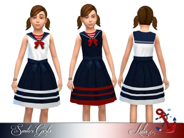 Sailor Girls - The Sims 4 Custom Content