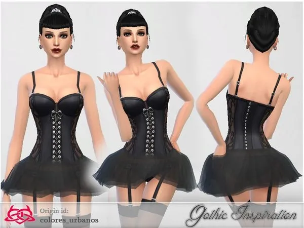 CORSET TUTU - The Sims 4 Custom Content