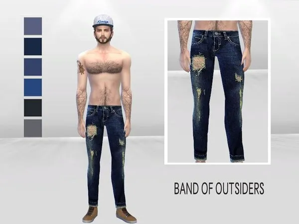 Jeans Billie Boy Urban Denim - The Sims 4 Custom Content