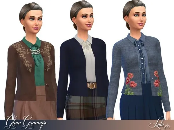 Glam Grannys - The Sims 4 Custom Content