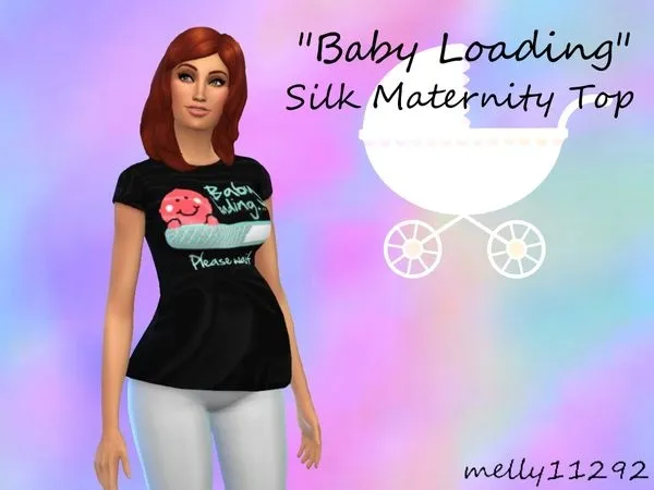 Top 'Baby Loading' Silk Maternity - The Sims 4 Custom Content