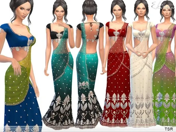 Saree 2 - The Sims 4 Custom Content