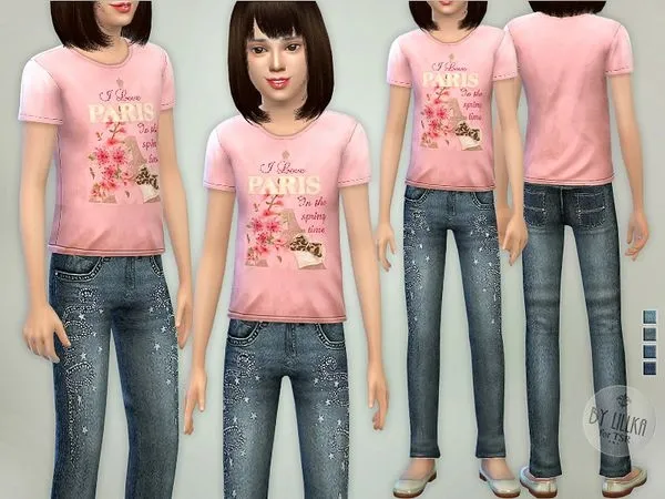 Jeans Glittering Skinny - The Sims 4 Custom Content