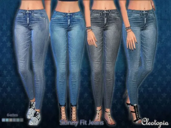 Jeans Set44 Skinny Fit - The Sims 4 Custom Content