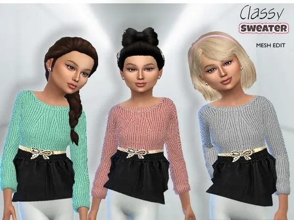 Sweater Classy - The Sims 4 Custom Content