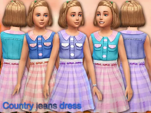 Vestido Country - The Sims 4 Custom Content