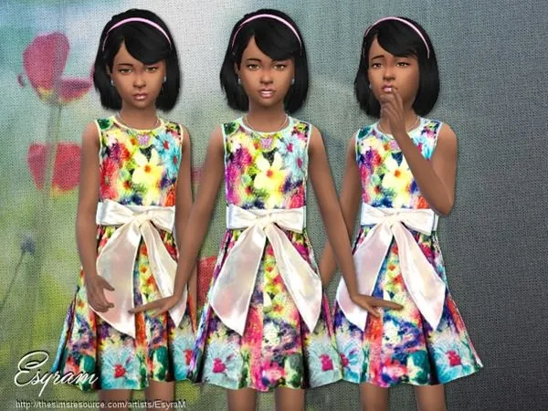 Vestido Garten Party - The Sims 4 Custom Content