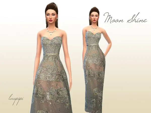 Vestido Moon Shine - The Sims 4 Custom Content