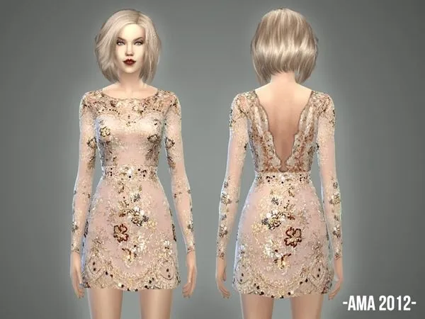 Vestido Taylor Swift's AMA - The Sims 4 Custom Content