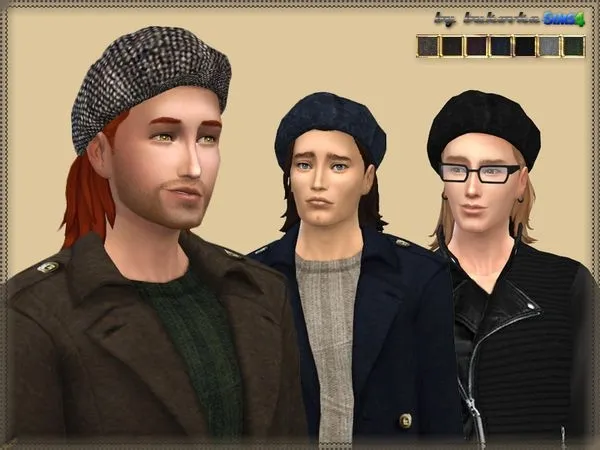 Tweed Cap - The Sims 4 Custom Content