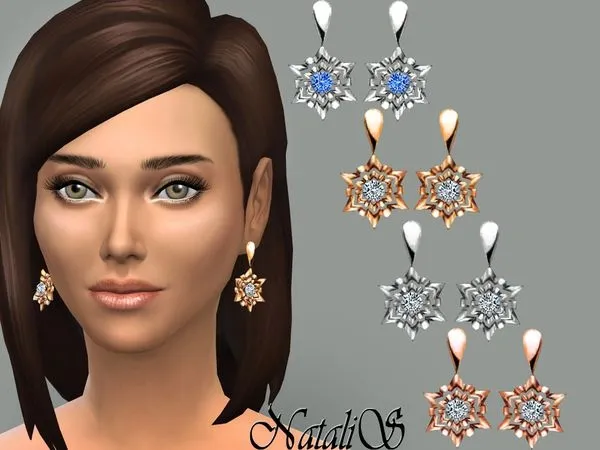 NataliS Shining snowflake - The Sims 4 Custom Content