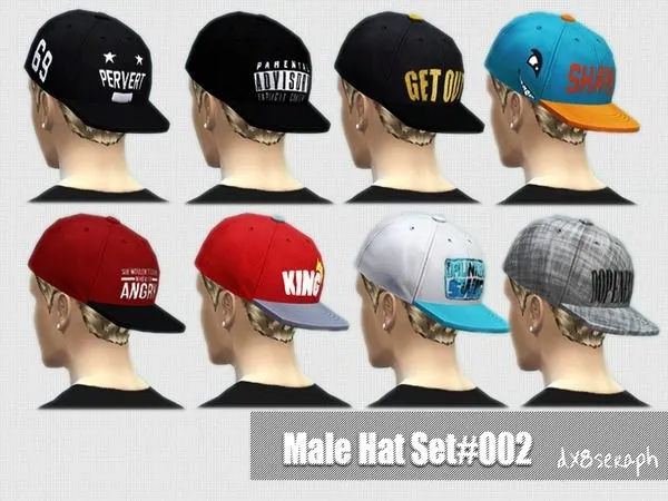 BaseballBackwards Set Letter002 - The Sims 4 Custom Content