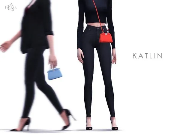 Micro Leather Shoulder Bag KATLIN - The Sims 4 Custom Content