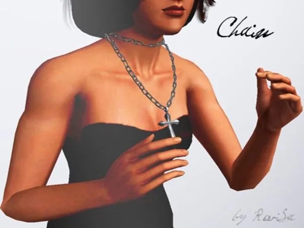 Chain accessory - The Sims 3 Custom Content