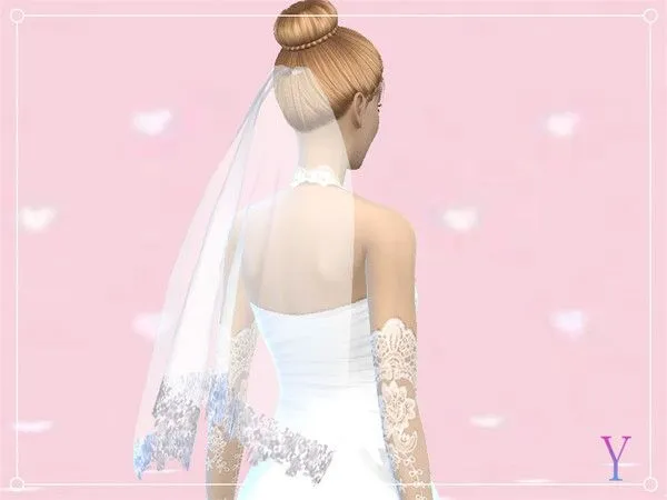 [Elza]wedding veil by thesimsresource - The Sims 4 Custom Content