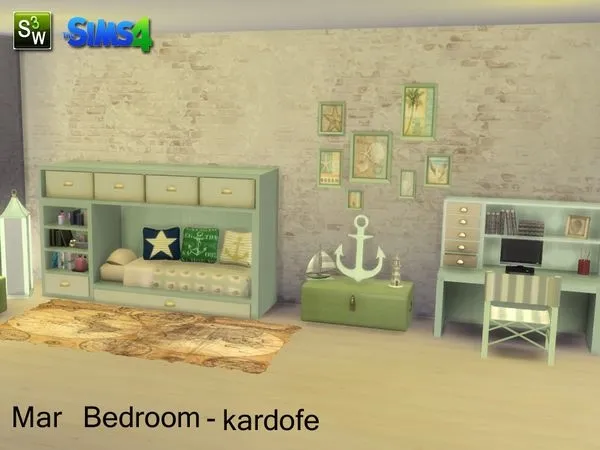 kardofe Mar Bedroom - The Sims 4 Custom Content