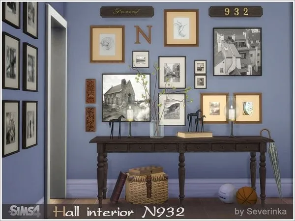 Hall interior N932 by thesimsresource - The Sims 4 Custom Content