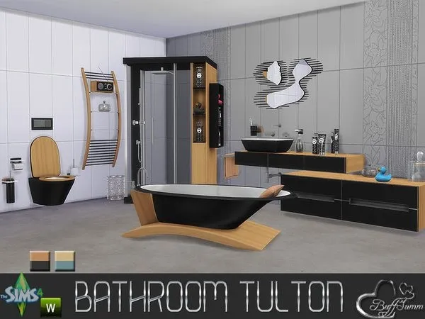 Tulton Bathroom - The Sims 4 Custom Content