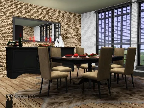 Christmas 2013 Dining Room - The Sims 3 Custom Content
