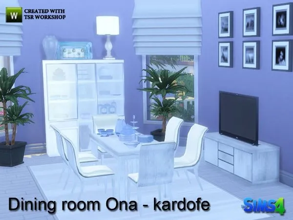 kardofe Dining room Ona - The Sims 4 Custom Content