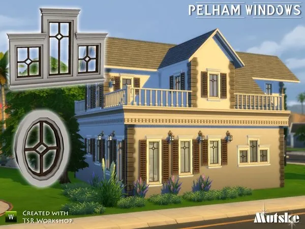 Pelham Windows - The Sims 4 Custom Content