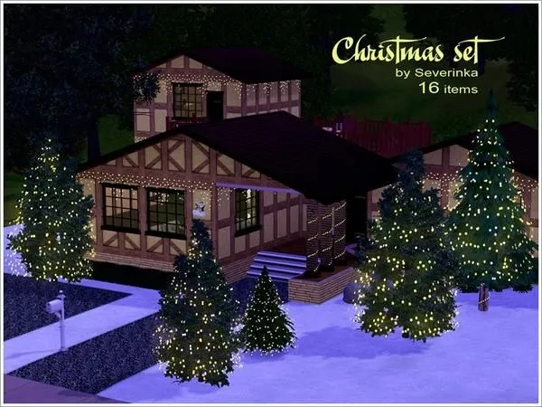 Christmas Set - The Sims 3 Custom Content