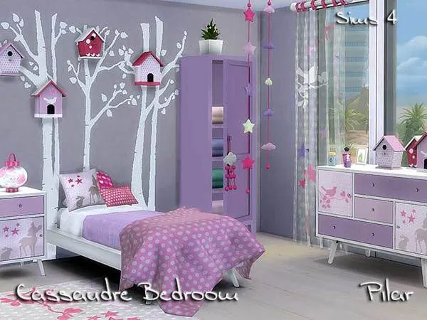 Cassandre Bedroom S4 - The Sims 4 Custom Content