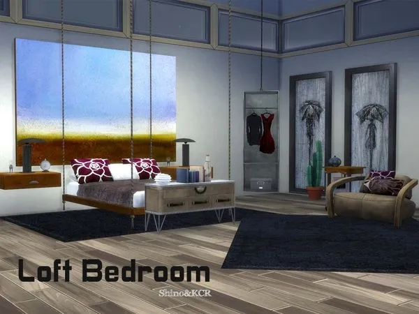 Bedroom Loft - The Sims 4 Custom Content