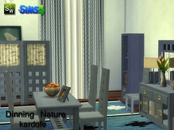 kardofe Dinning room Nature - The Sims 4 Custom Content