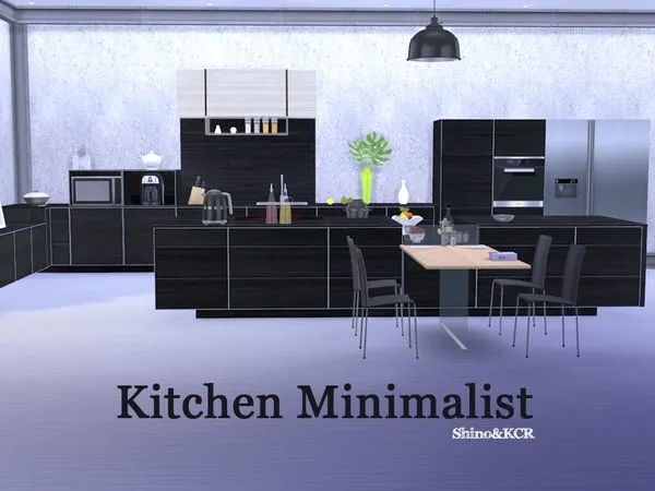 Kitchen Minimalist - The Sims 4 Custom Content