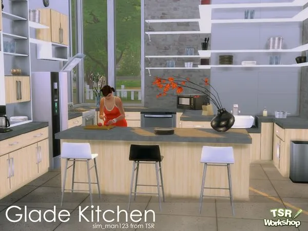 Glade Kitchen - The Sims 4 Custom Content