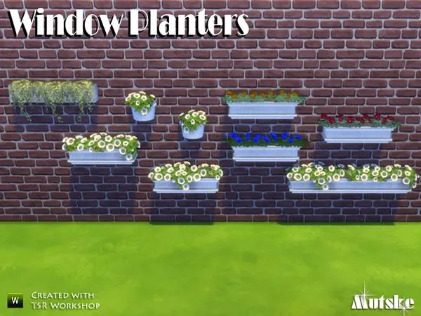 Window Planters - The Sims 4 Custom Content