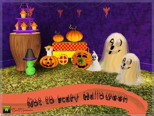 No To Scary Halloween Set - The Sims 3 Custom Content