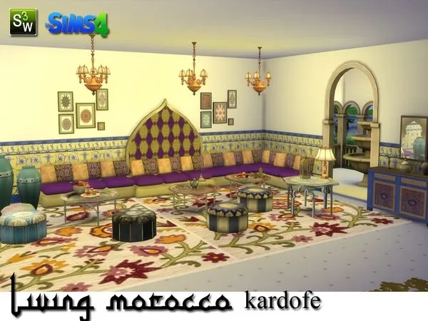kardofe Living Morocco - The Sims 4 Custom Content
