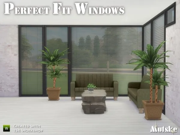 Perfect Fit Windows - The Sims 4 Custom Content