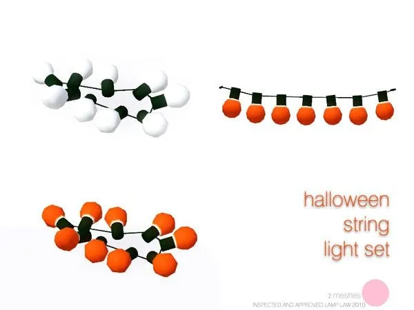 Halloween String Light Set - The Sims 3 Custom Content