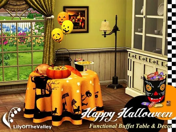 Happy Halloween Buffet - The Sims 3 Custom Content