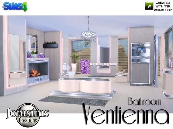 Ventienna Bathroom Modern - The Sims 4 Custom Content