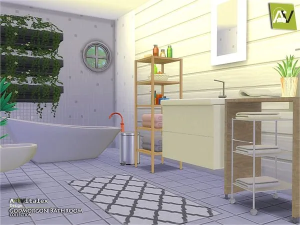 Godmorgon Bathroom - The Sims 4 Custom Content