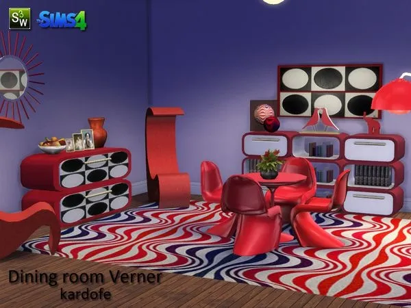 kardofe Dining room Verner - The Sims 4 Custom Content