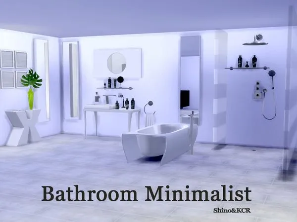 Bathroom Minimalist - The Sims 4 Custom Content