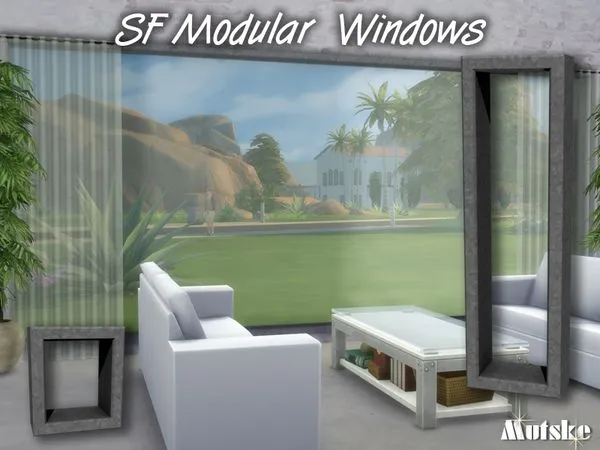 SF Modular Windowset - The Sims 4 Custom Content