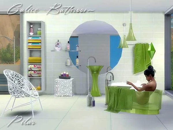Calice Bathroom - The Sims 4 Custom Content