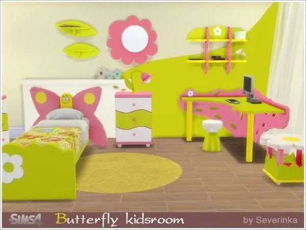 Butterfly kidsroom - The Sims 4 Custom Content