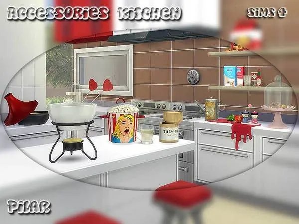 Accessories Kitchen - The Sims 4 Custom Content