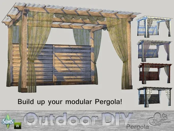 DIY Modular Pergola by thesimsresource - The Sims 4 Custom Content