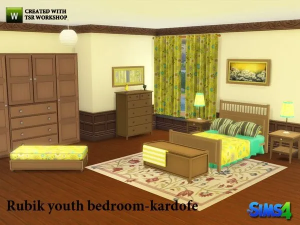 kardofe Daisy Master bedroom - The Sims 4 Custom Content